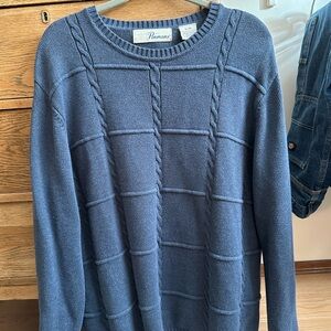 Rimane Blue Men's Crewneck Sweater